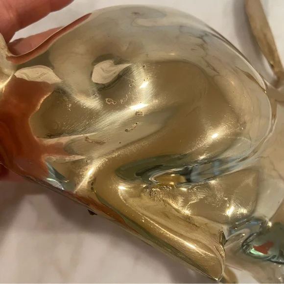 Large Brass Bunny Rabbit - Vintage - Picture 4 of 8